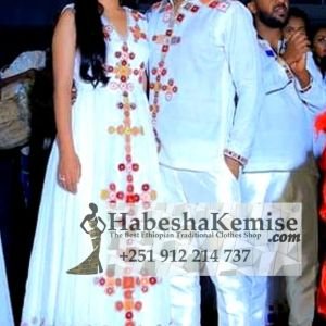 Colorful Love Ethiopian Traditional Dress Wedding-21
