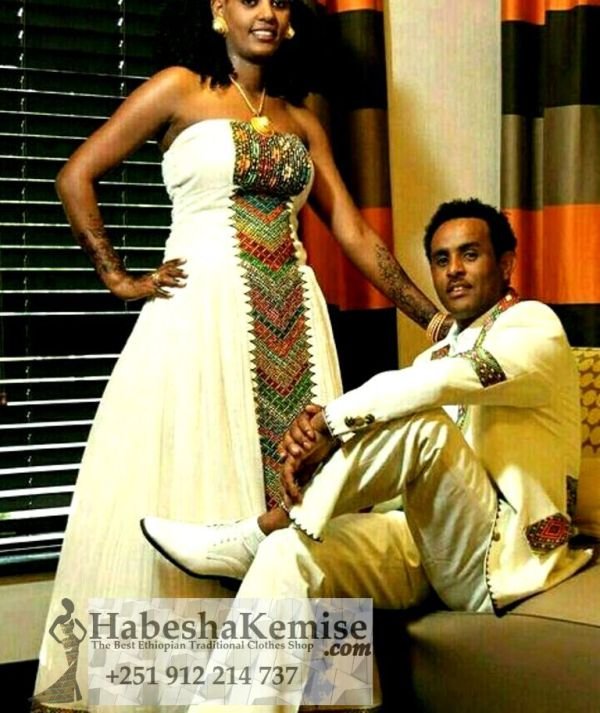 Korawbat Traditional Ethiopian Wedding Clothes-63