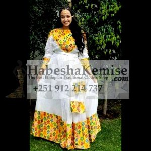Abeba Nat Ethiopian Traditional Dress-10