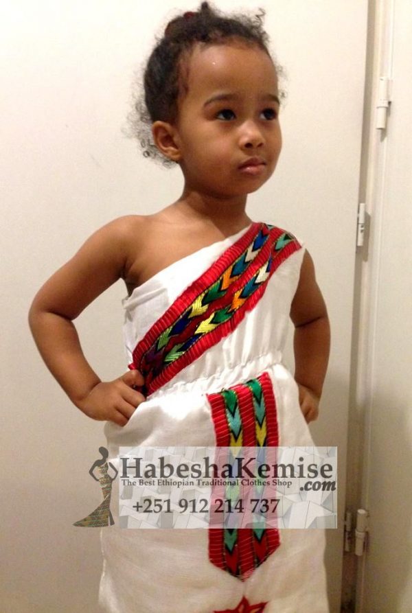 Anbessit Ethiopian Traditional Dress Kids-4