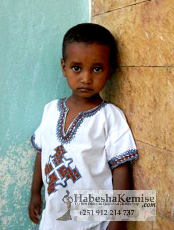 Baby Jegna Ethiopian Traditional Dress Kids-19