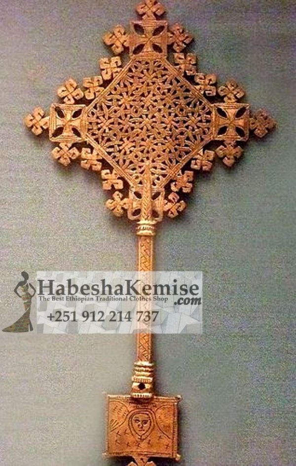 Bronze Meskel Cross Ethiopian House Decor-13