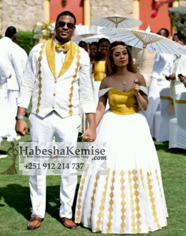 Classy Love Ethiopian Traditional Dress Wedding-20