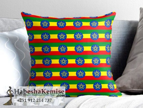 Country Flag Pillow Set Ethiopian House Decor-25