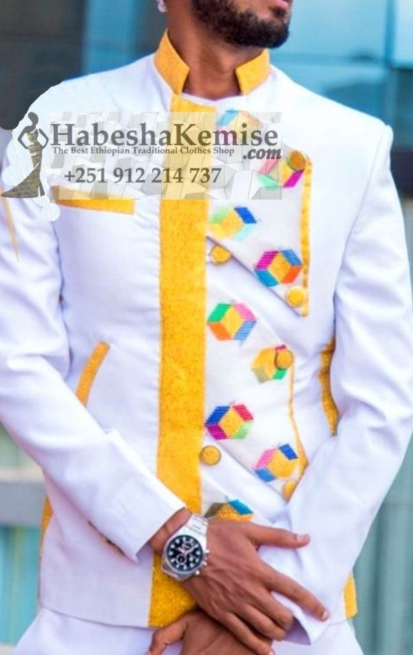 Destegna Ethiopian Traditional Dress Mens-4