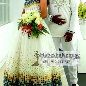 Distinguished Arki Ethiopian Traditional Dress Wedding-44