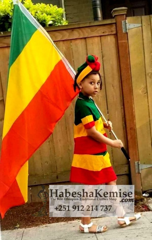 Ethio Kayla Ethiopian Traditional Dress Kids-23