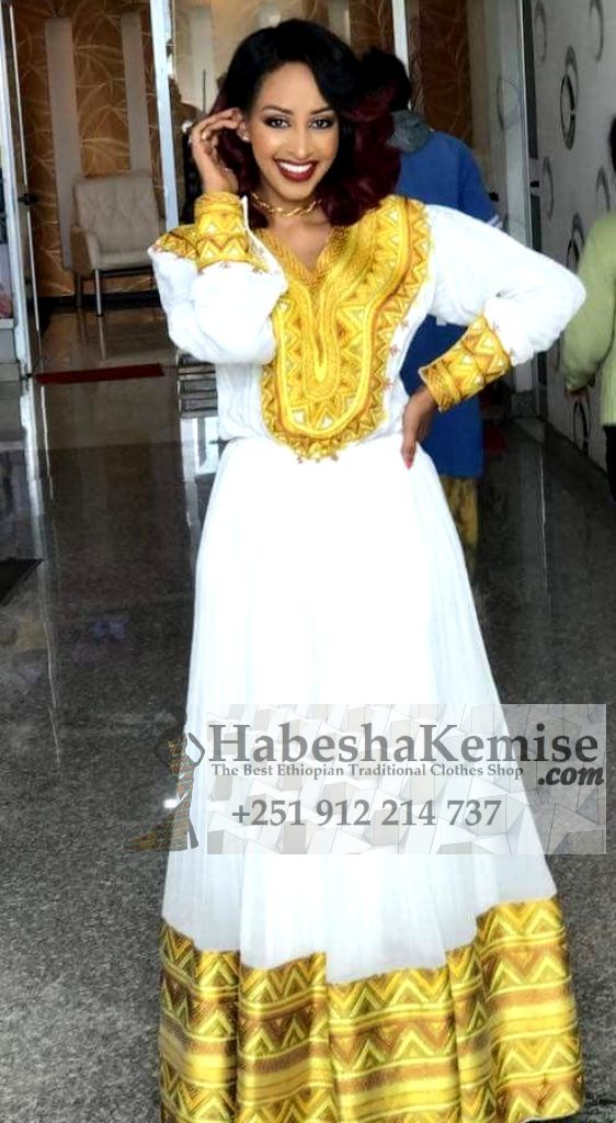 Golden Princess Ethiopian Traditional Clothes-57
