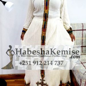 Golden Tizita Ethiopian Traditional Dress-1