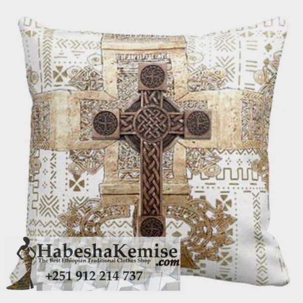 Hand Woven Meskel Tibeb Pillow Set Ethiopian House Decor-26
