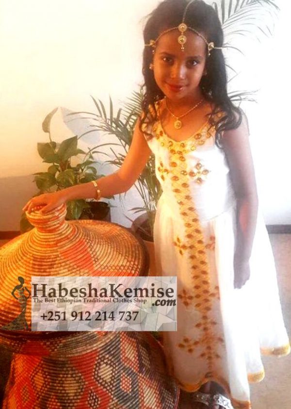 Princess Liya Ethiopian Traditional Dress Kids-13