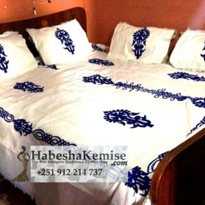 Traditional Ethiopian Meskel Bed Sheet Pillow Case Household Decor-5