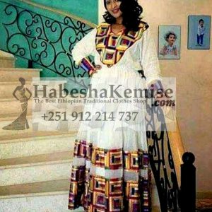 Wub Kelem Ethiopian Traditional Dress-9